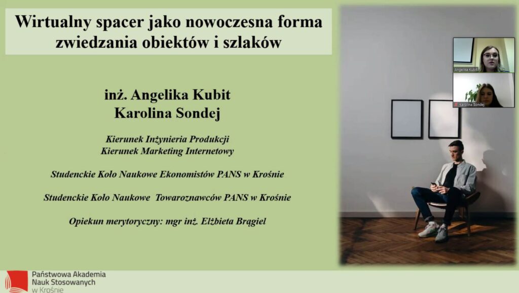 Slajd tytułowy prezentacji Angeliki Kubit i Karoliny Sondej