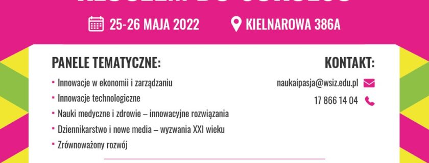 Marketing Internetowy na XIII Ogólnopolskiej Konferencji Naukowej „NAUKA I PASJA KLUCZEM DO SUKCESU”