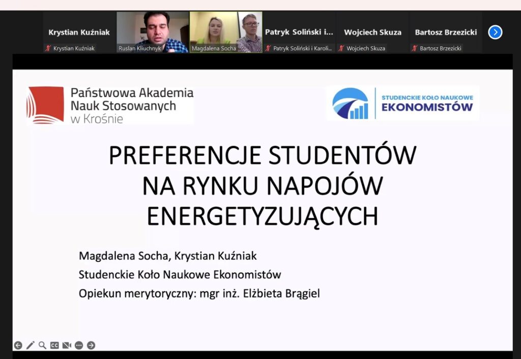 Zrzut ekranu z głoszenia prezentacji, slajd tytułowy