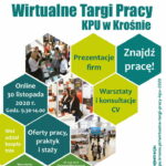 Wirtualne Targi Pracy KPU w Krośnie już 30 listopada 2020 r.