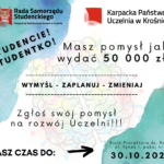 Budżet partycypacyjny Samorządu Studentów KPU w Krośnie